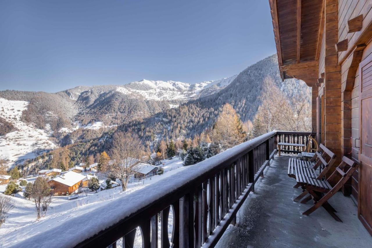 Chalet Noisette Authentic Swiss Chalet Perfect For Families Ла-Тзума Экстерьер фото